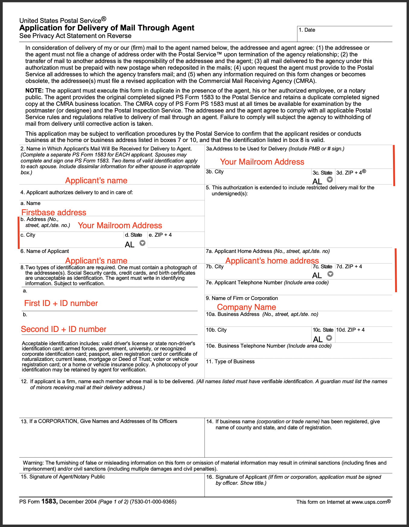 Understanding The USPS 1583 Form Firstbase io